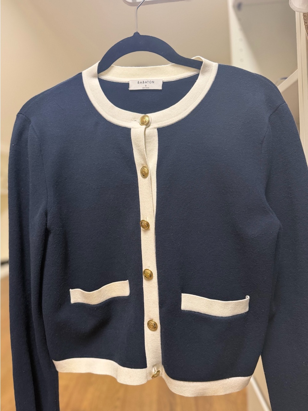Aritzia Navy Cardigan